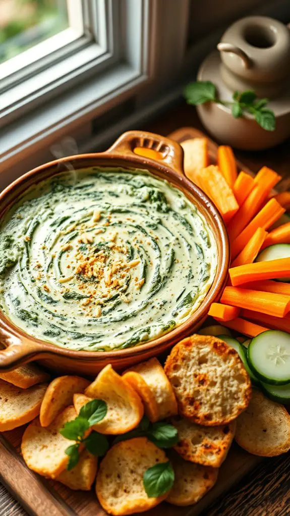 simple creamy spinach dip