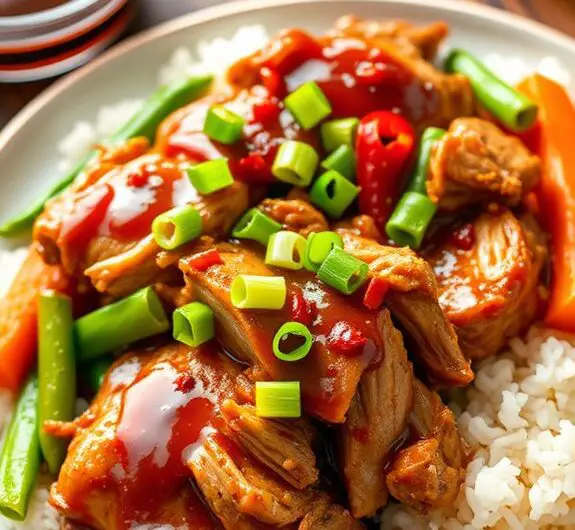 slow cooked bourbon chicken recipe