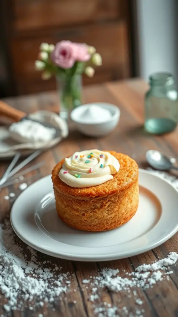 small dessert delightfully crafted