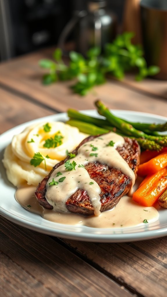 steak with diane sauce