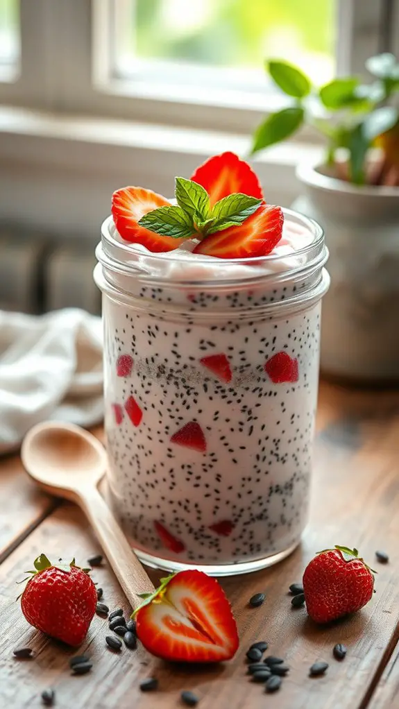 strawberry chia seed delight