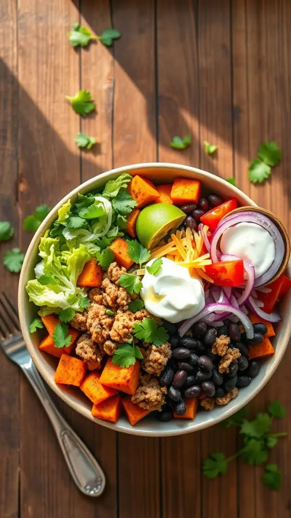 sweet potato taco bowls