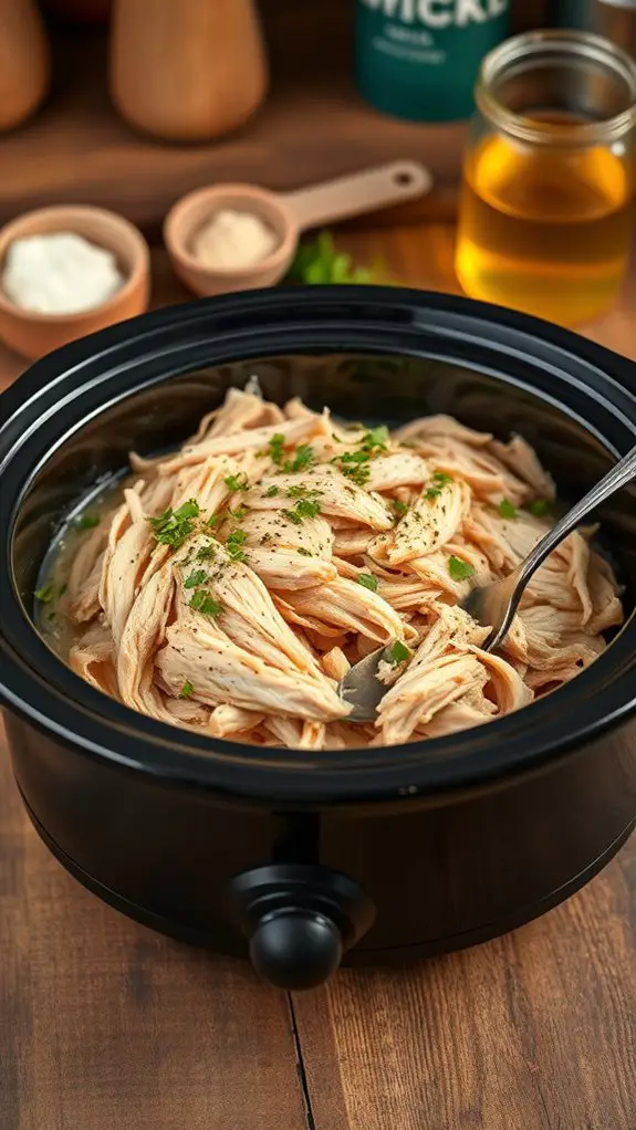 tender slow cooked chicken
