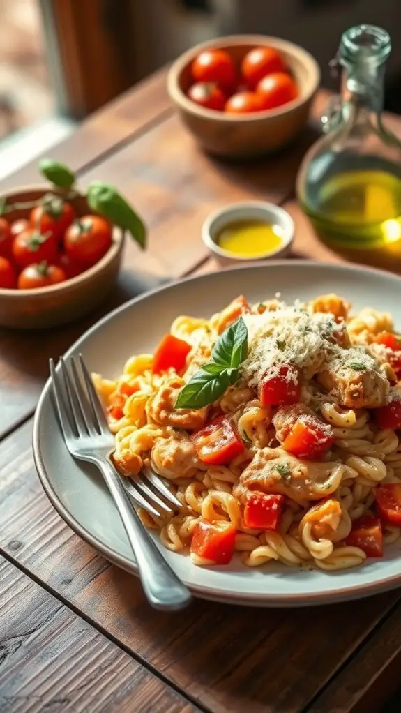 tuscan chicken with orzo