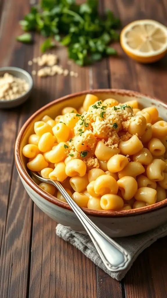 vegan creamy pasta dish