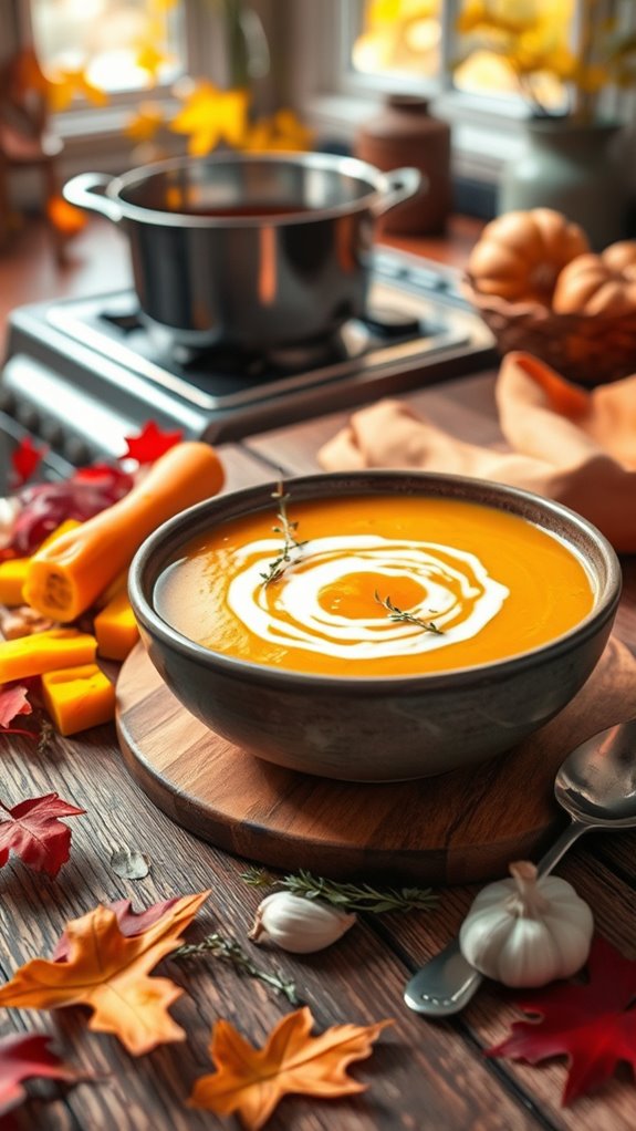 warm hearty seasonal soup