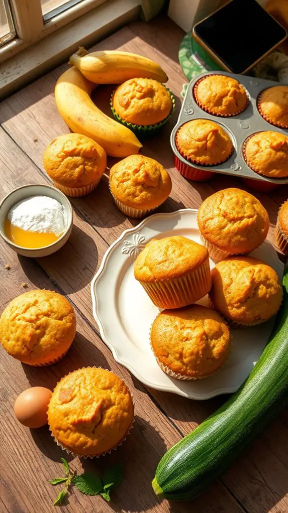 zucchini banana muffin recipe