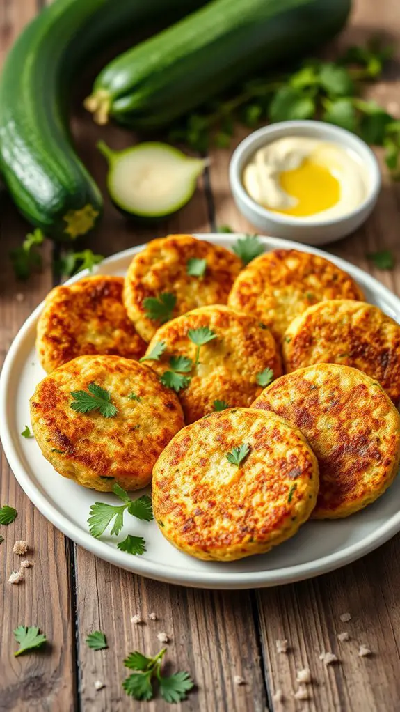 zucchini based savory fritters recipe